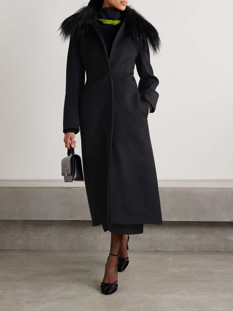 16ARLINGTON Alotta Shearling-trimmed Wool-twill Coat outlook