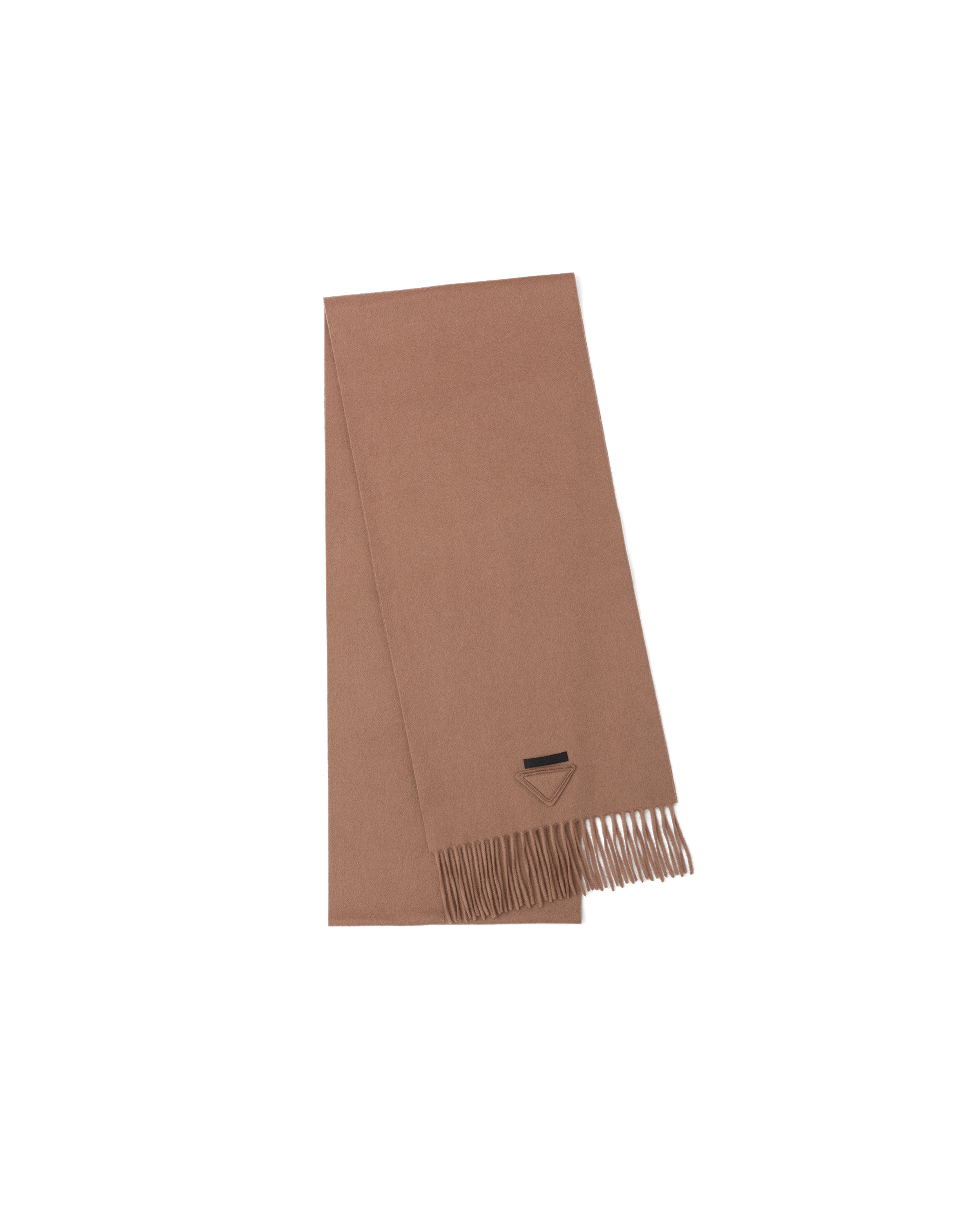 Solid color cashmere scarf - 1