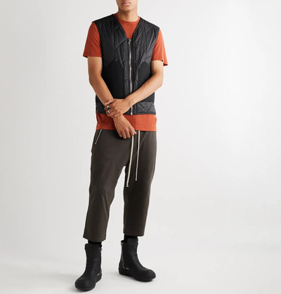 Rick Owens Slim-Fit Canvas-Trimmed Quilted Padded Shell Gilet outlook