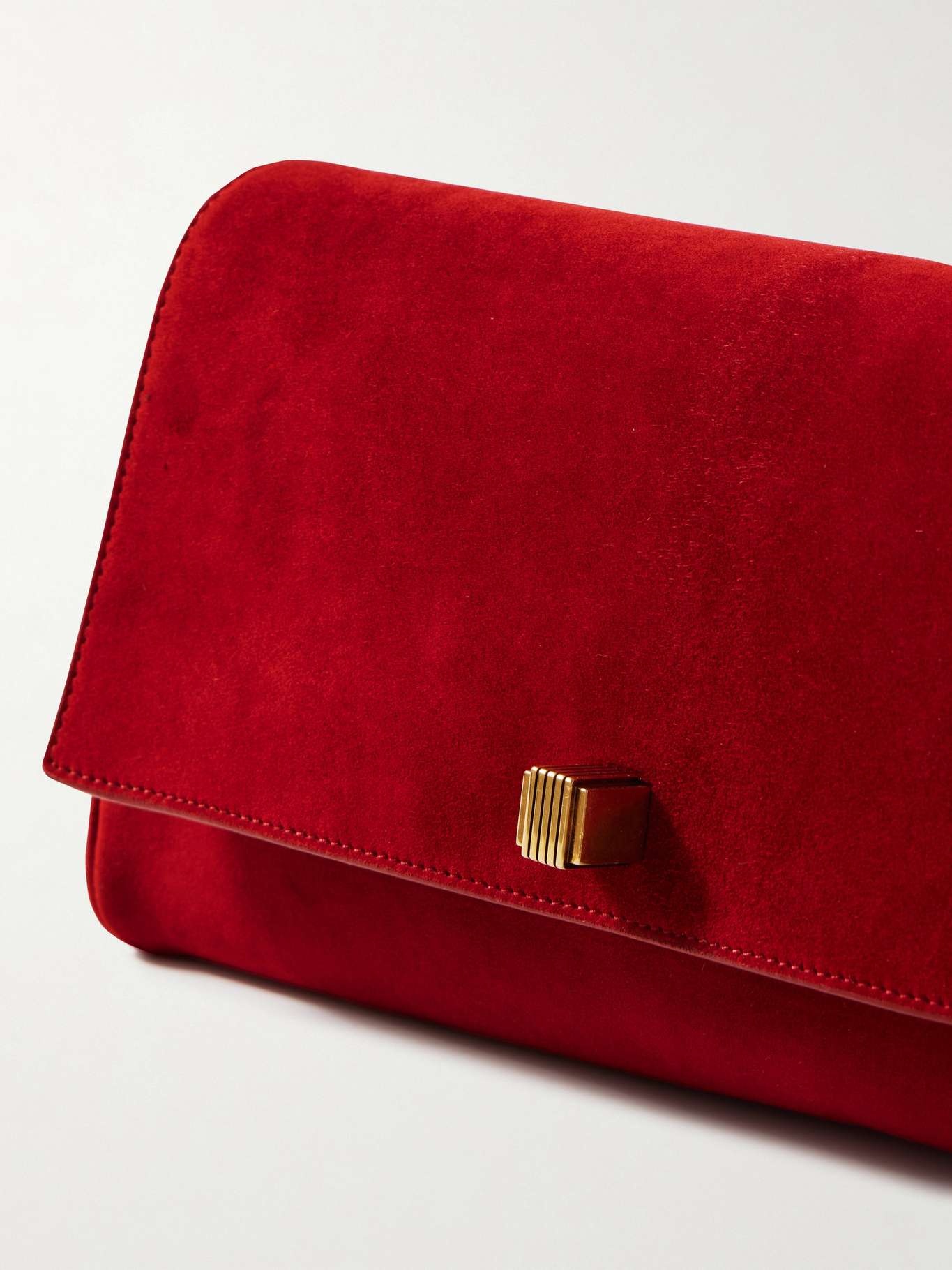 Audrey suede clutch Red - 4