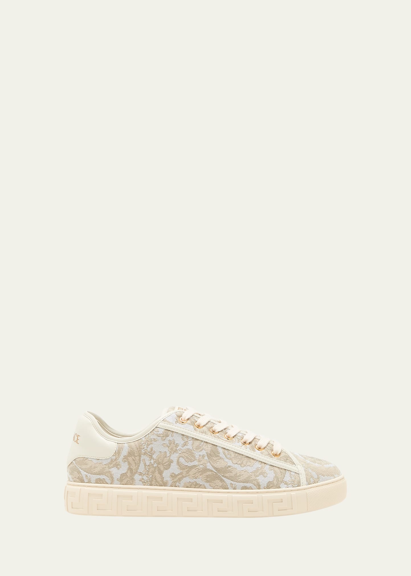 Men's La Greca Baroque Canvas Low-Top Sneakers - 1