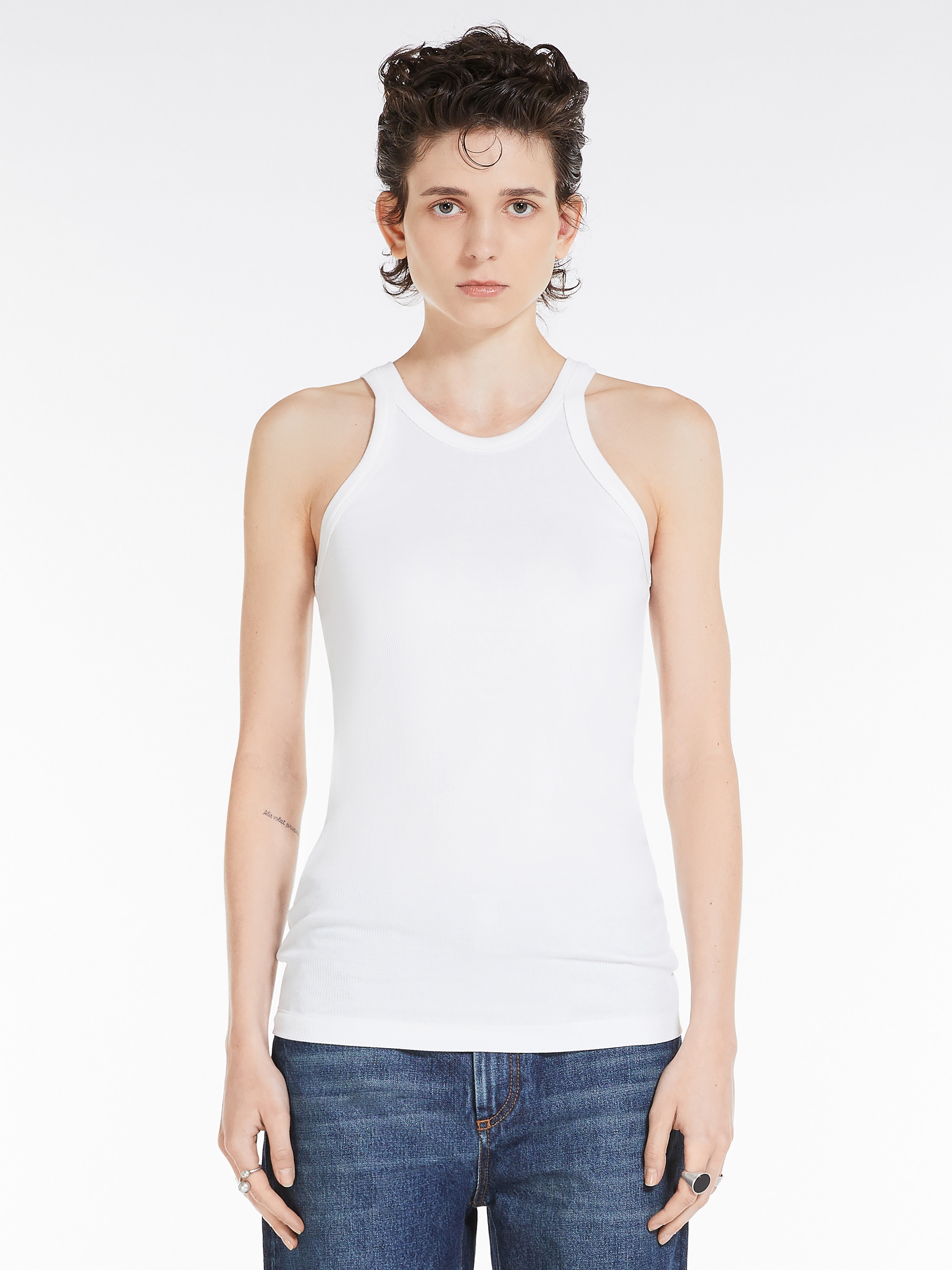 NASTIE Silk-blend jersey vest top - 3