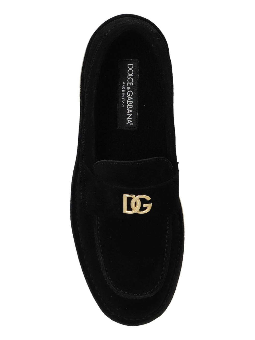 logo-lettering loafers - 6