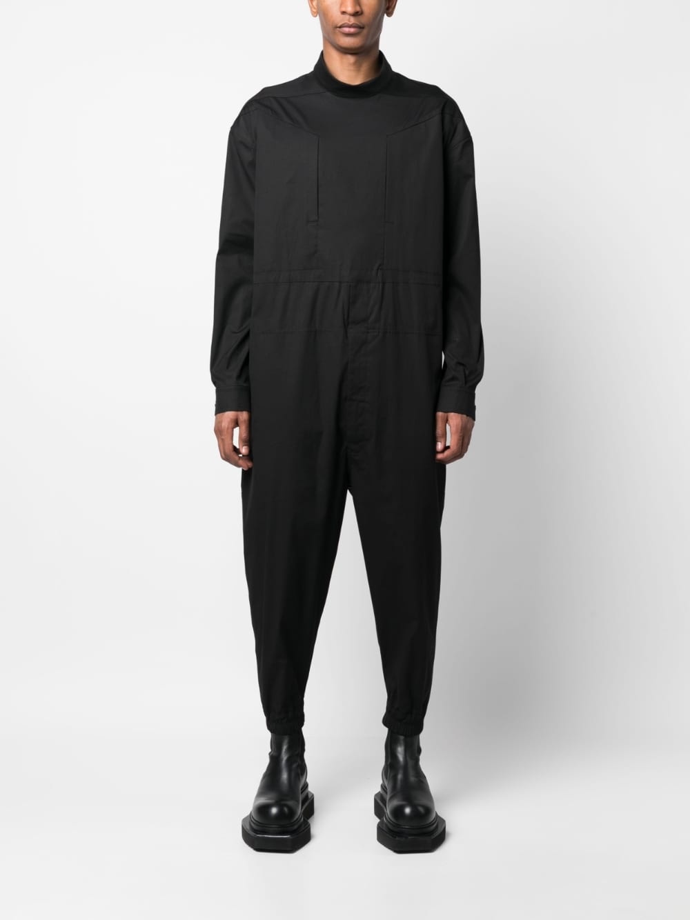 high-neck balloon-fit jumpsuit - 2