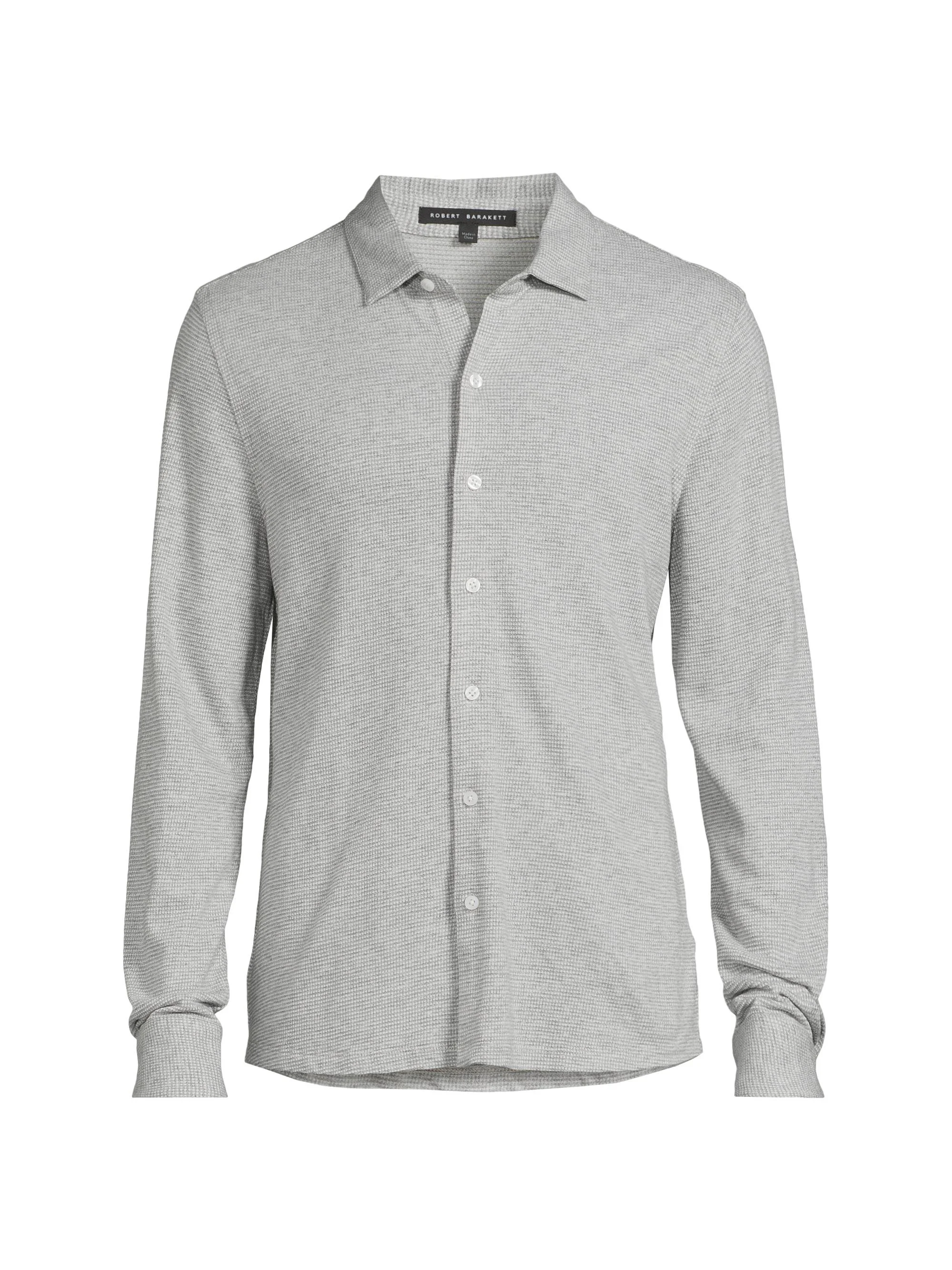 Men's Dobston Knit Shirt - Light Grey - 1