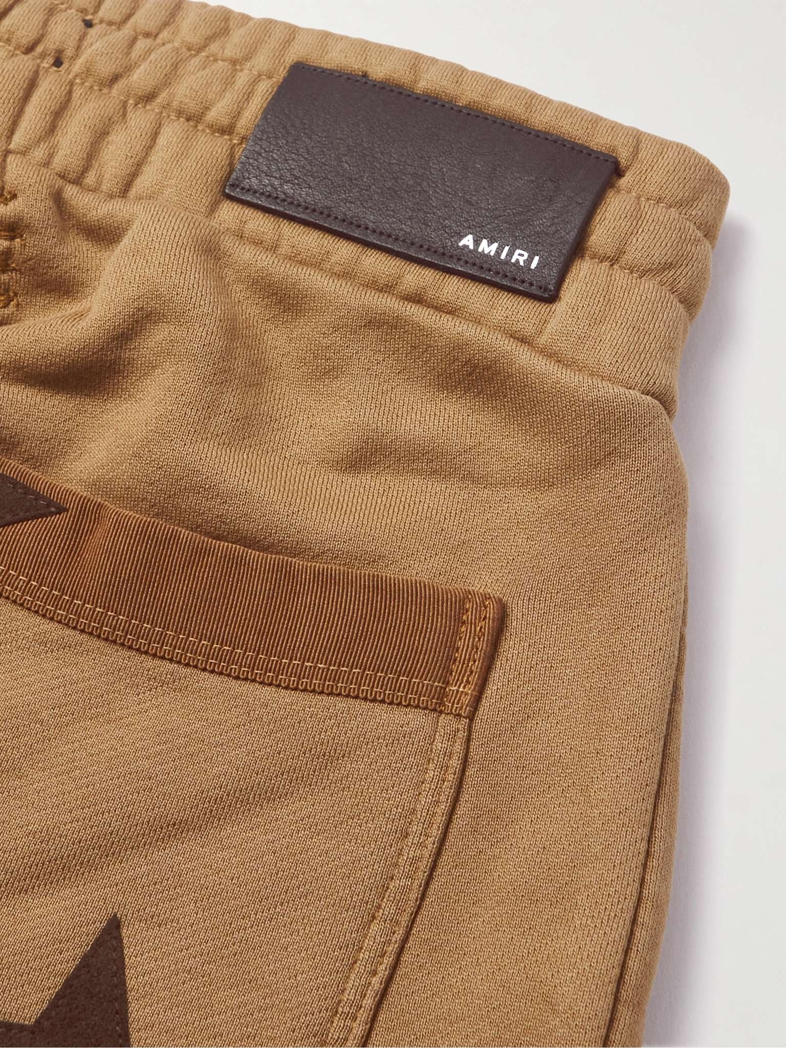 + Chemist Tapered Suede-Appliquéd Cotton-Jersey Sweatpants - 5