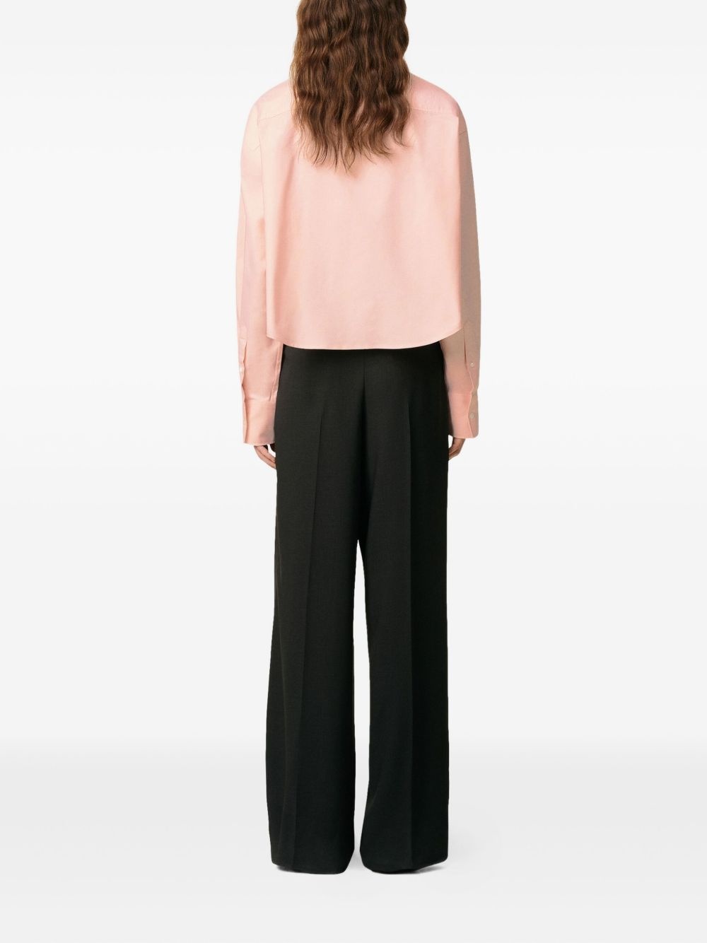 heart-embroidered Oxford shirt - 4