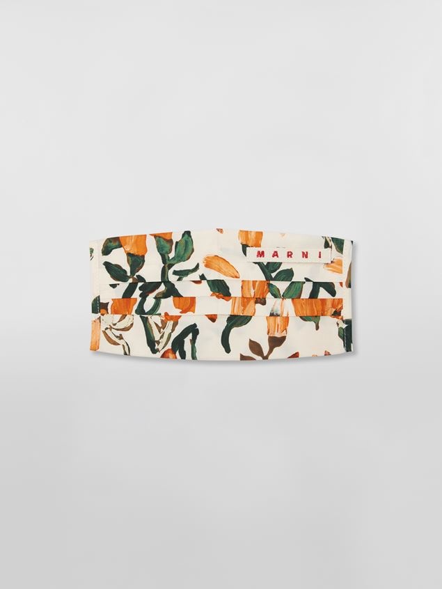 REUSABLE FACE MASK COVER IN STREAM PRINT COTTON - 1