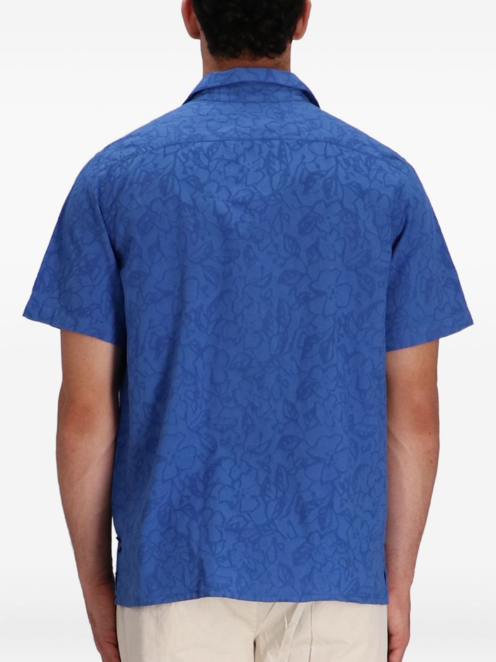 floral-print cotton  shirt - 4