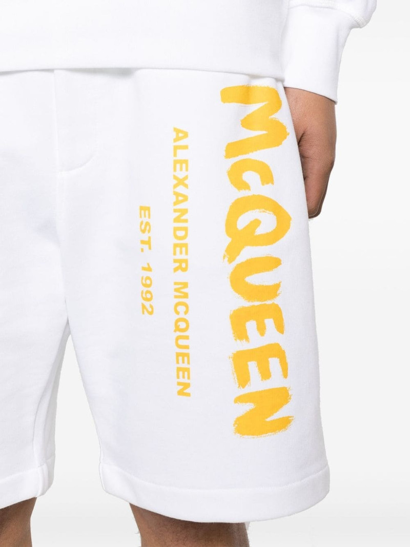 logo-print cotton shorts 5