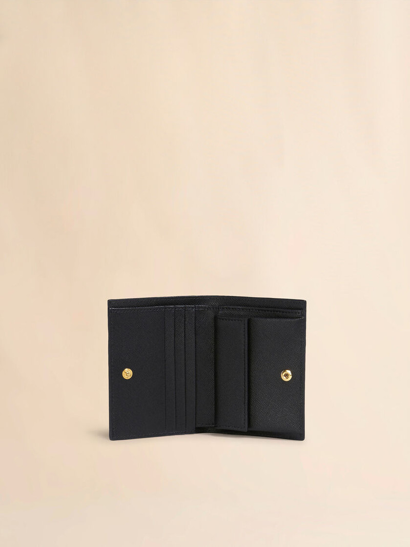 Marni BLACK SAFFIANO LEATHER BI-FOLD WALLET outlook