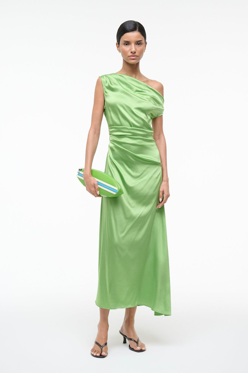 STAUD PHARE SILK DRESS SPROUT 5