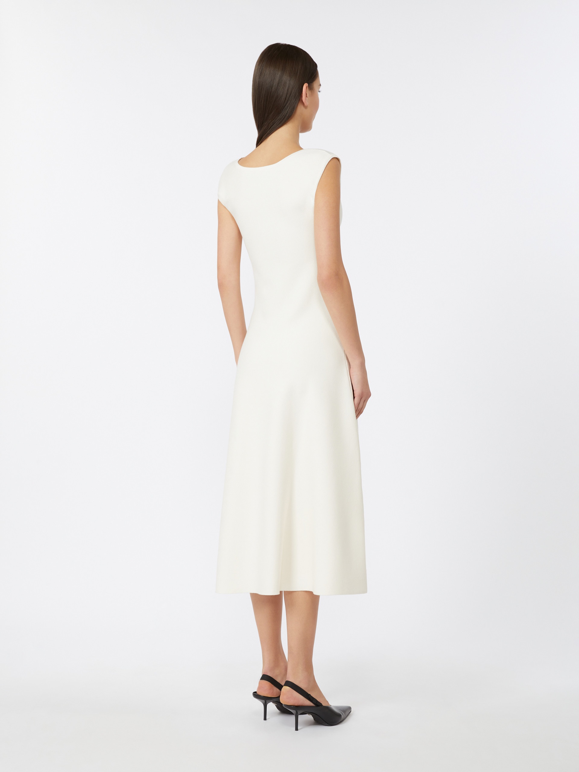 FURETTO Stretch viscose calf-length dress - 4