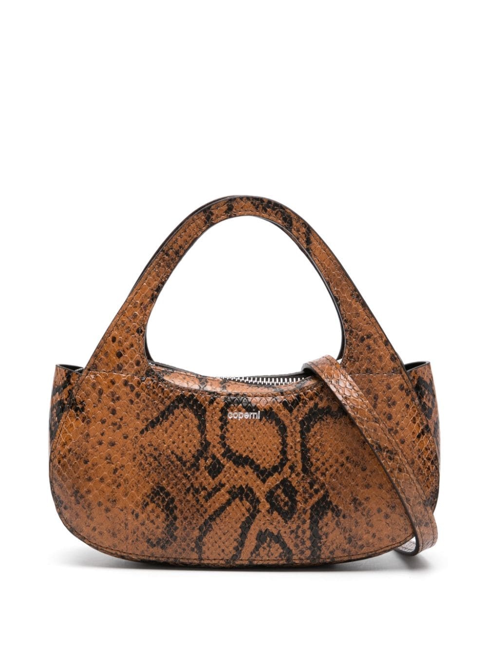 micro snake-print bag - 1