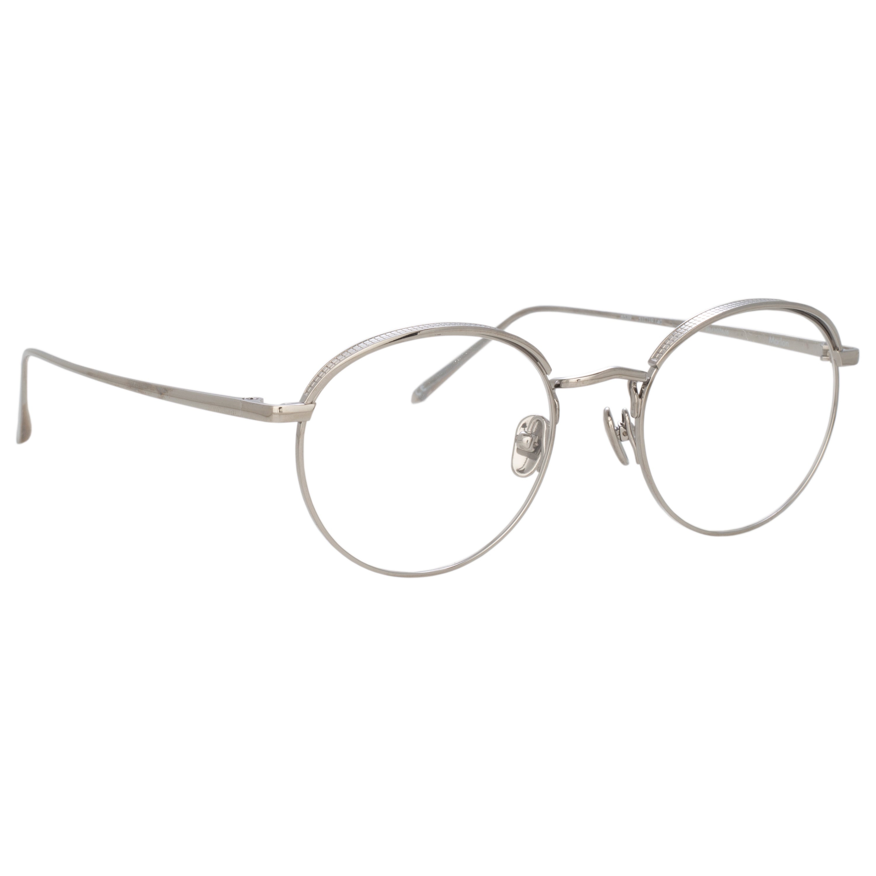 THE MARLON | OVAL OPTICAL FRAME IN WHITE GOLD (C6) - 4