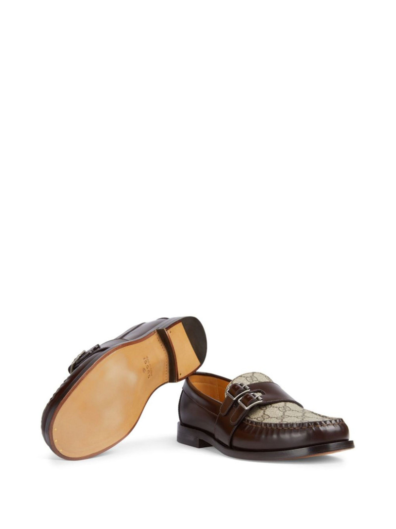 GG Supreme buckled leather loafers 5