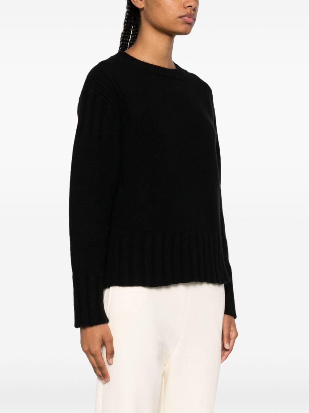 ribbed cashmere jumper - 3