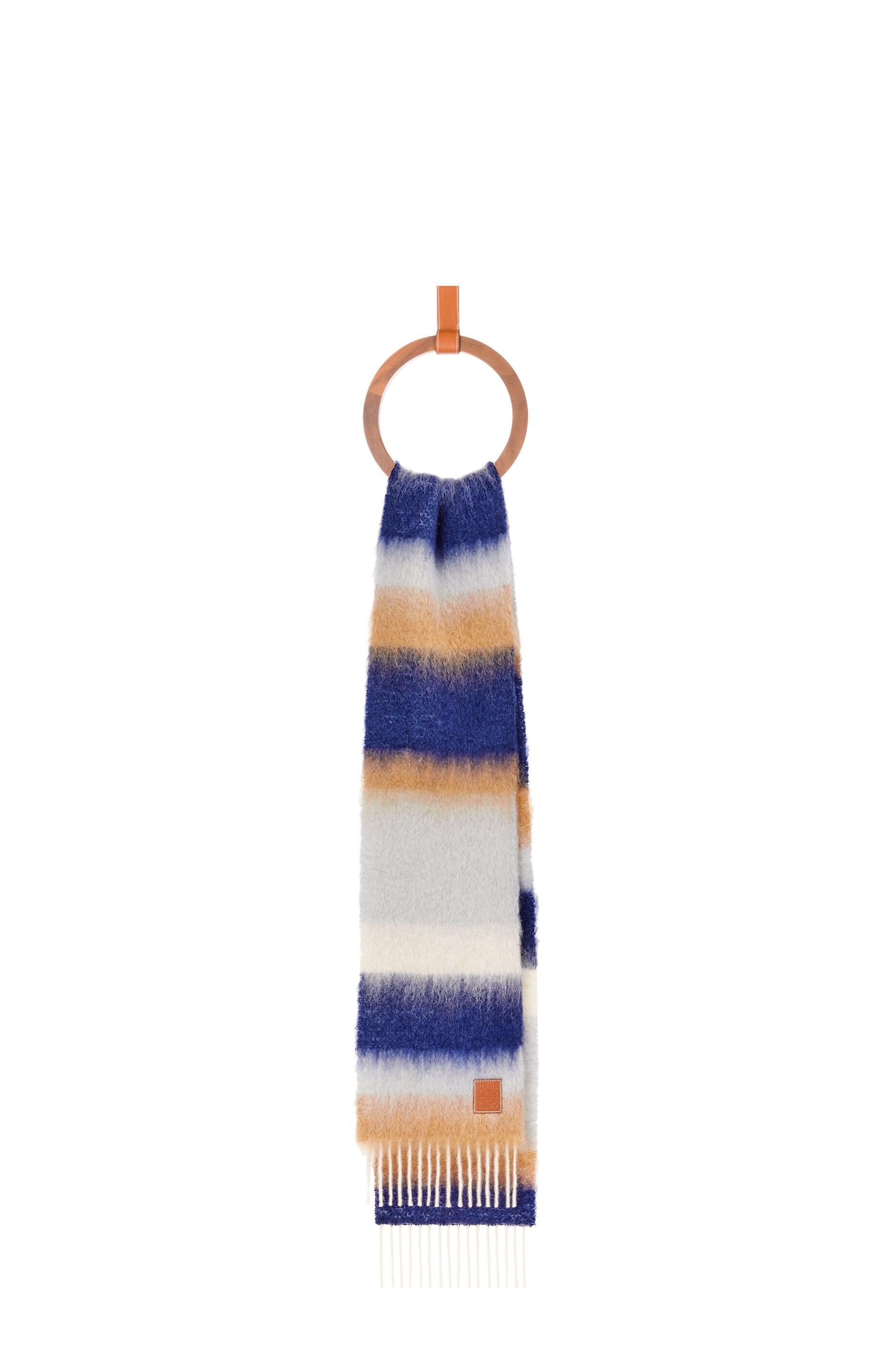 Stripe scarf in mohair - 1