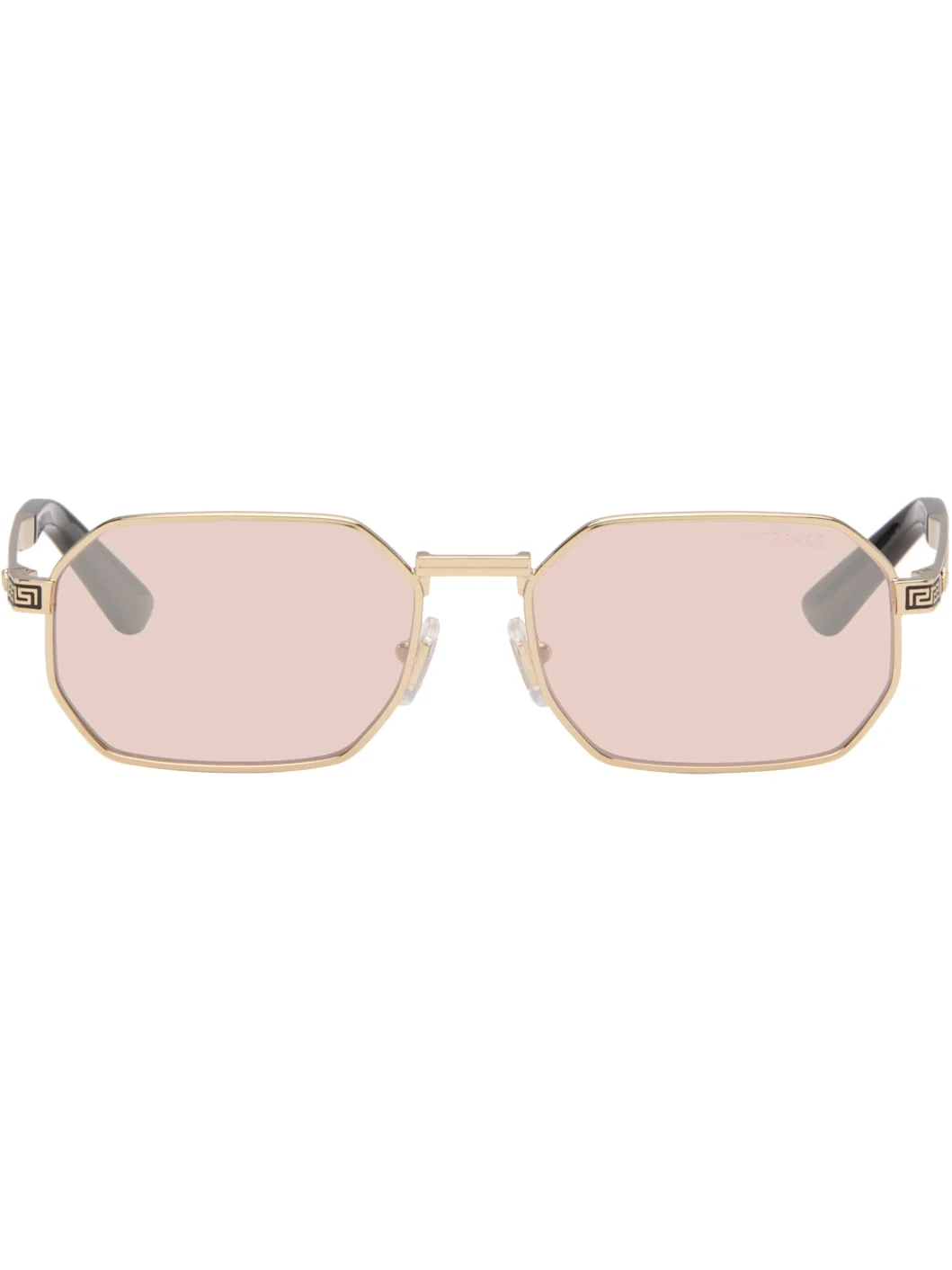 Gold Greca Flow Sunglasses - 1