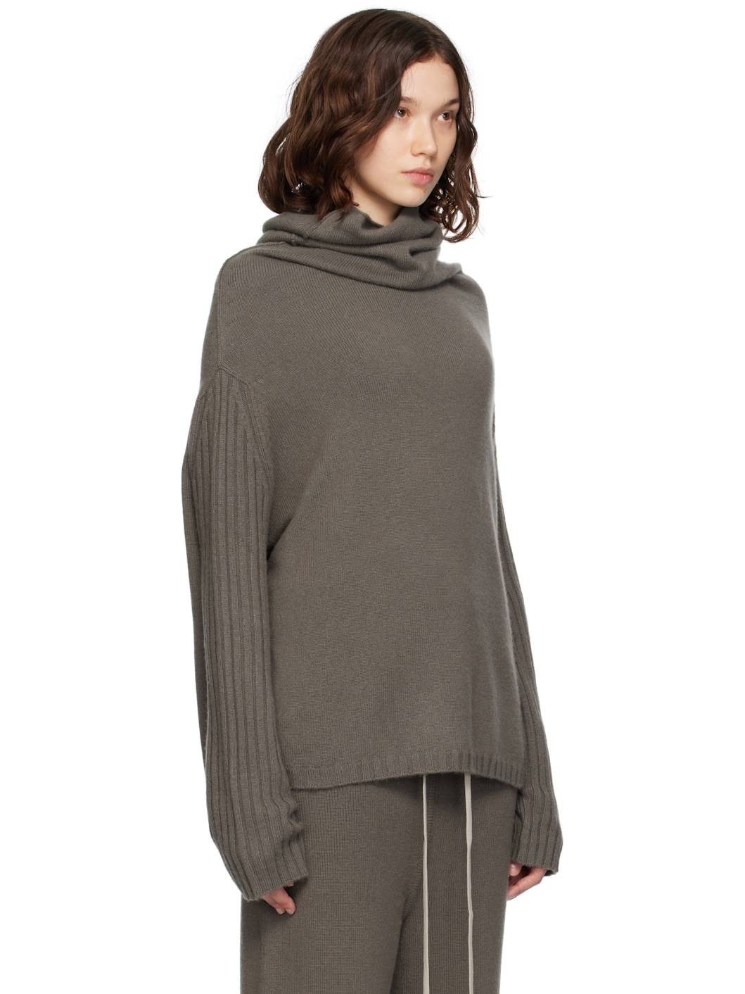 Gray Concordians Rasato Cashmere Knit Turtleneck - 2