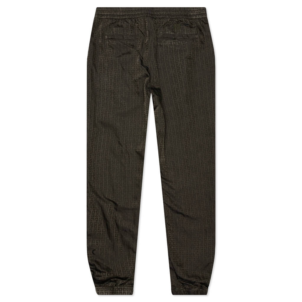 GIVENCHY GARMENT DYE EMBROIDERED JOGGERS - MILITARY GREEN - 2
