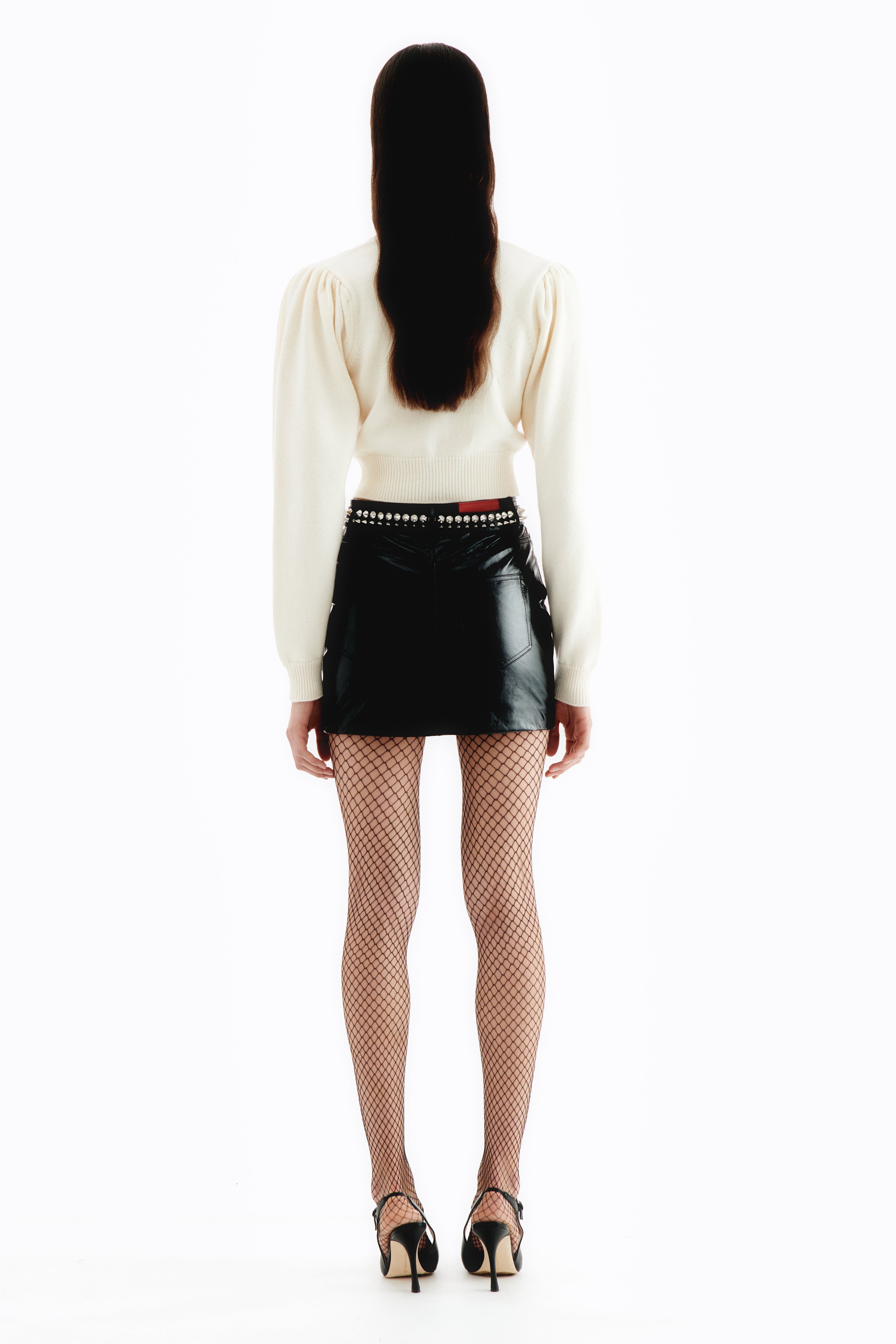 DIAMOND KNITTED CARDIGAN WITH EMBROIDERY - 4