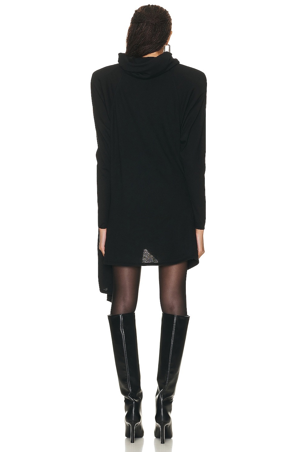 Hooded Draped Dress - 4