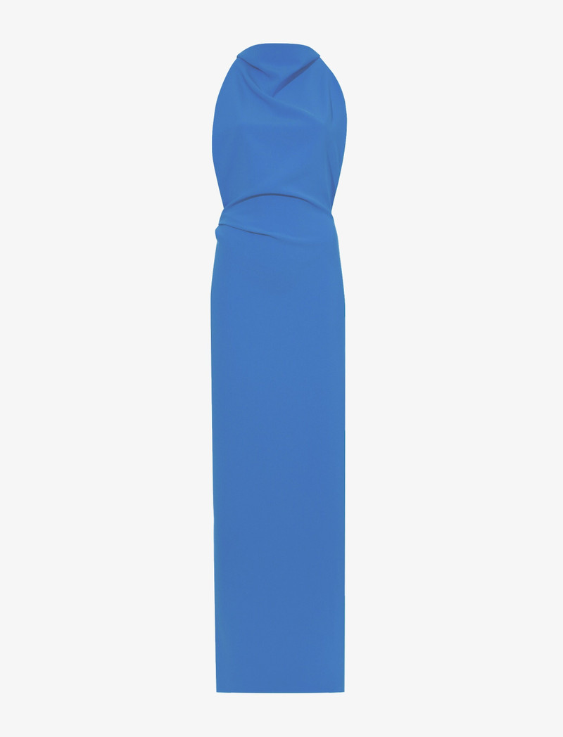 광택이 없는 Crepe Backless 복장 - 1