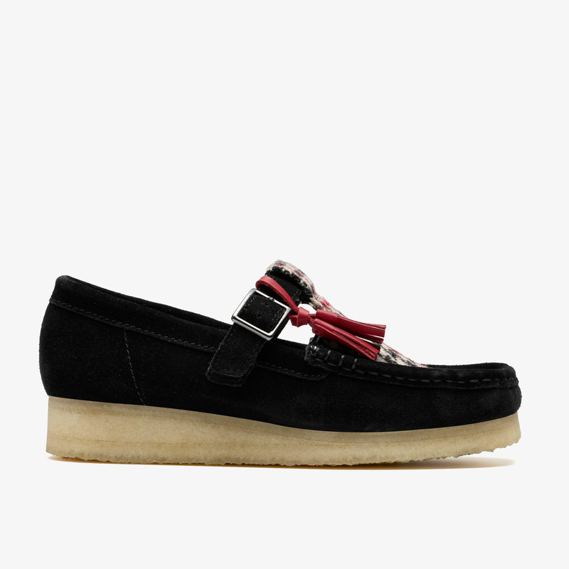 Wallabee T Bar Black Tweed Combination 1