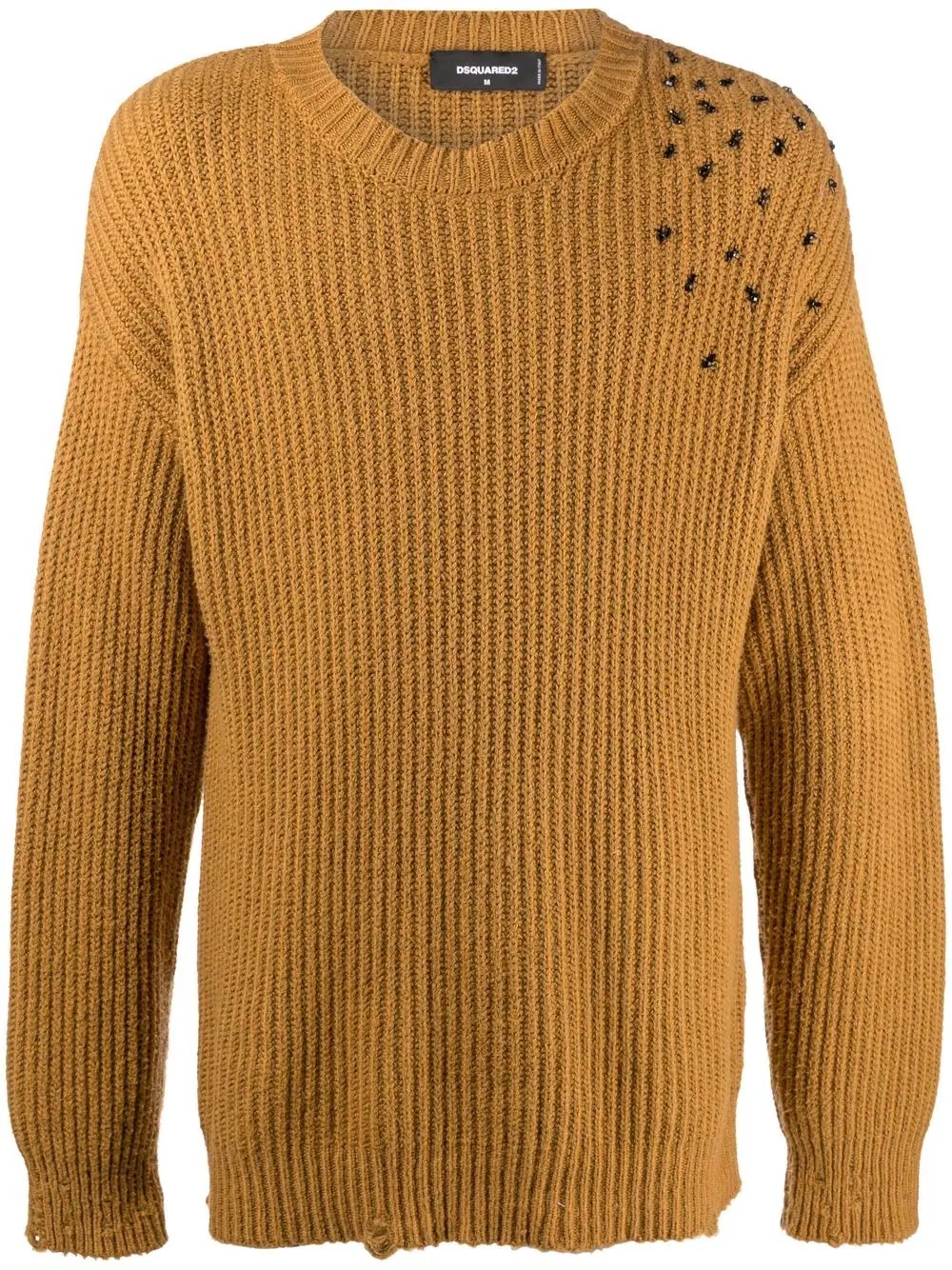 Ants rib-knit jumper - 1