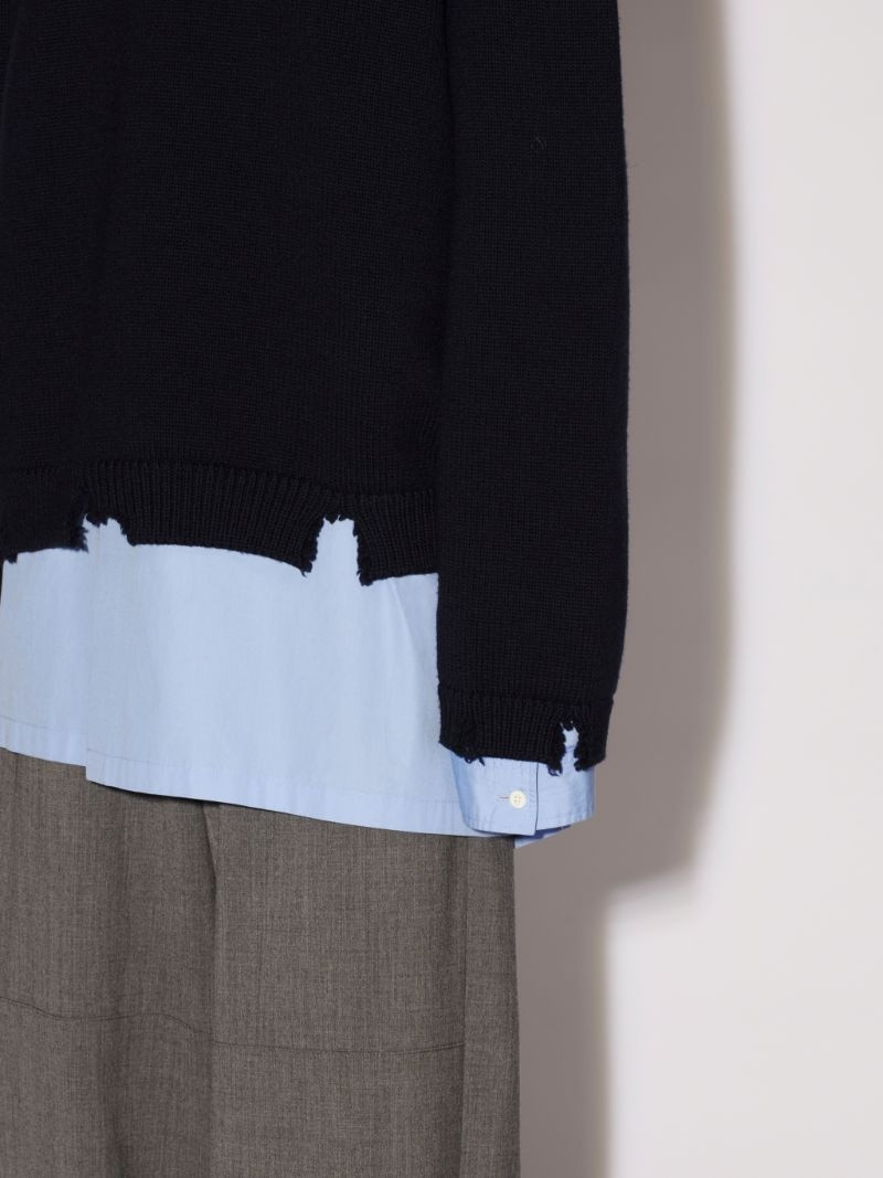 FELTED KNIT CREW NECK 6
