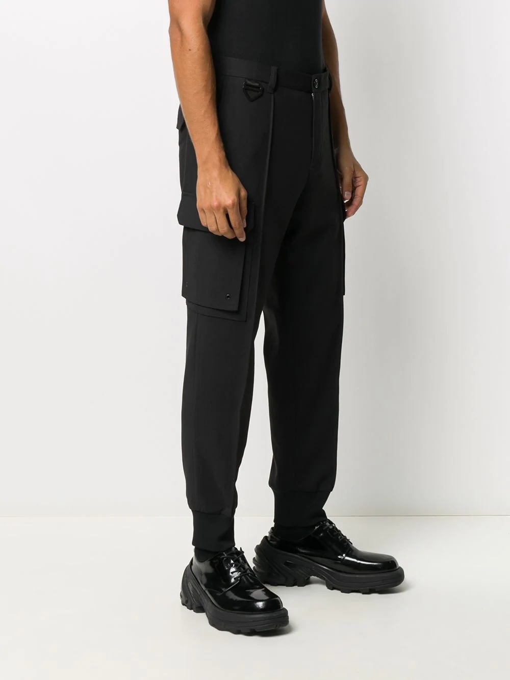 tapered-fit cargo trousers - 3