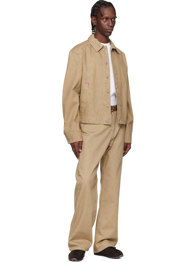 JACQUEMUS Beige 'The straight de-Nîmes' Jeans outlook