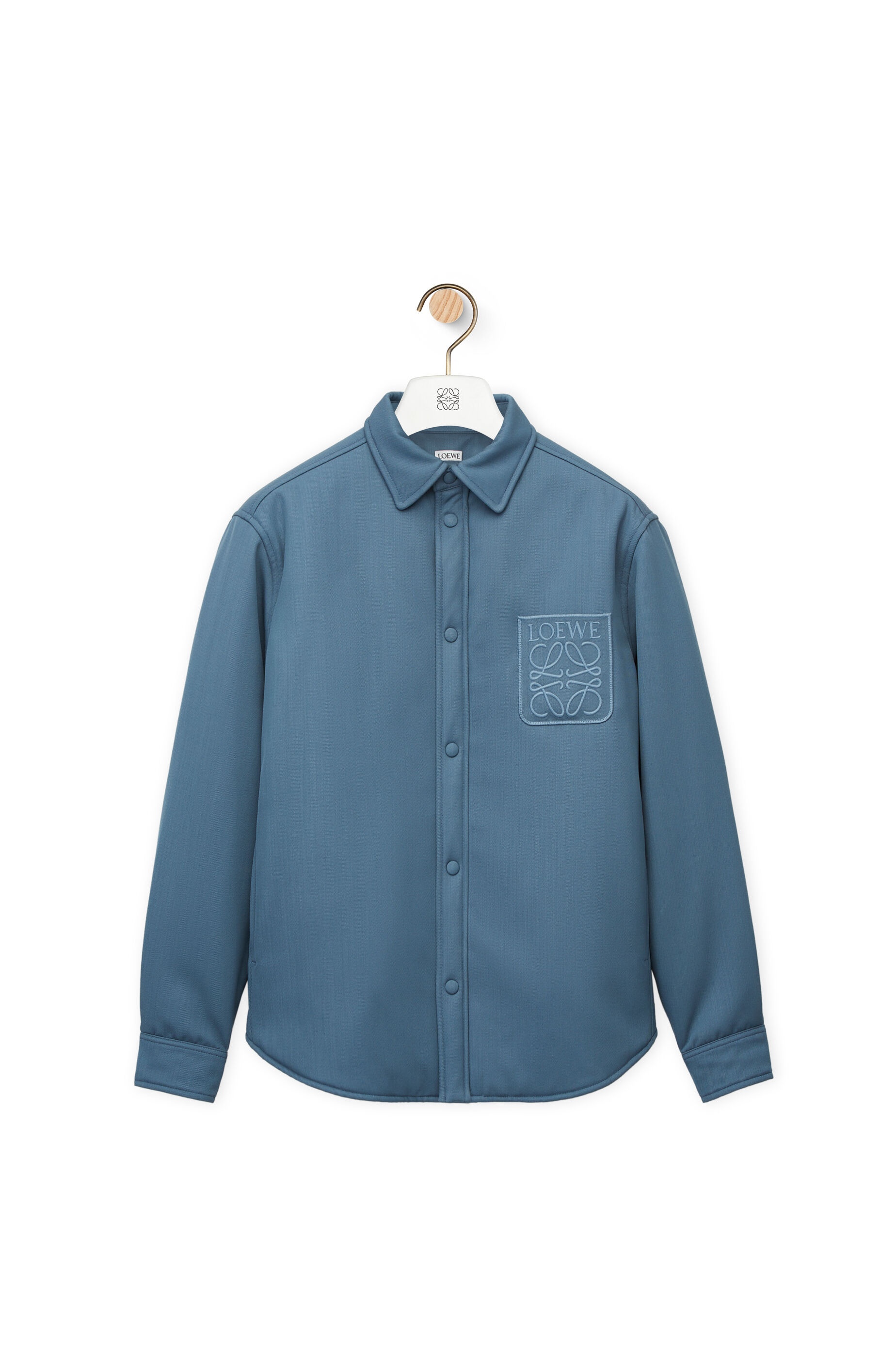 Puffer Anagram overshirt in wool - 1