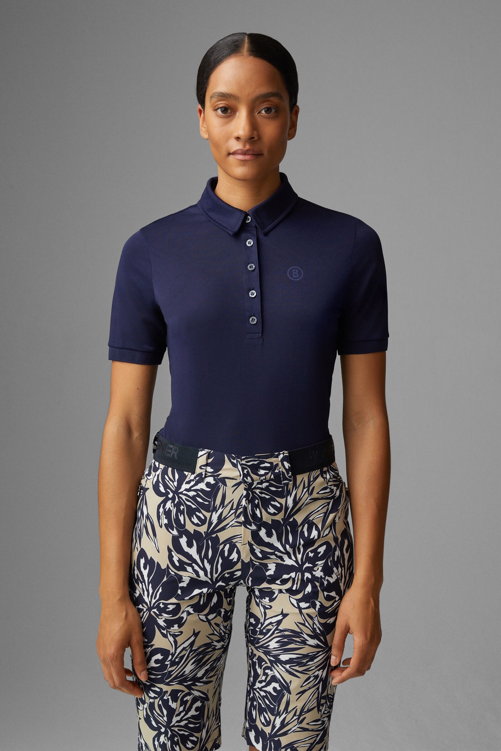 Danielle functional polo shirt in Navy blue - 2