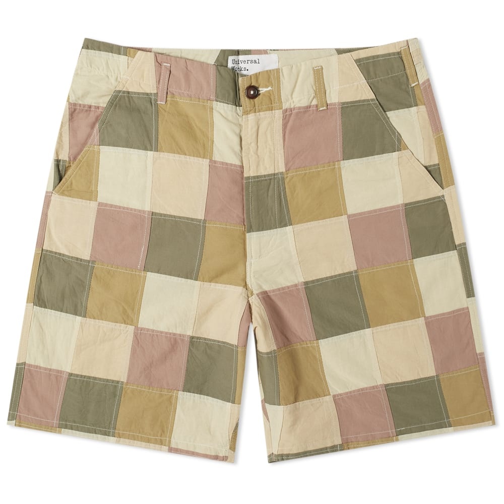 Universal Works Patchwork Check Short - 1