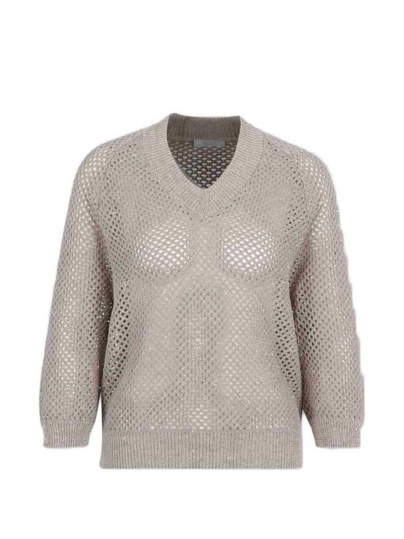 open-knit sweater 1