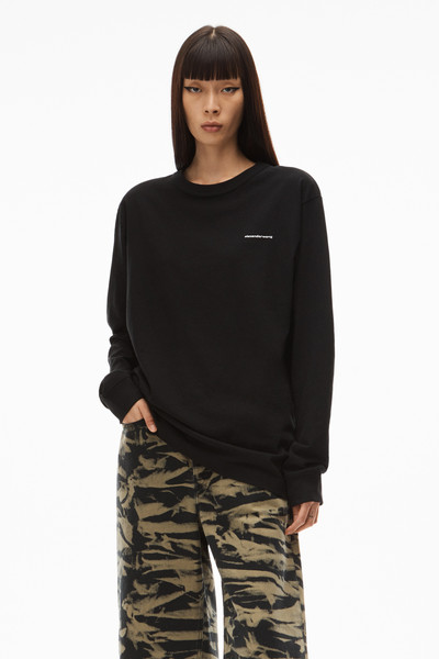 Alexander Wang LONG-SLEEVE TEE IN HIGH TWIST JERSEY outlook