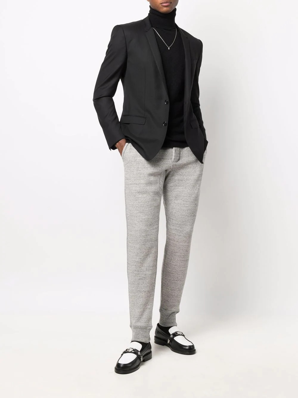 fleece track trousers - 2