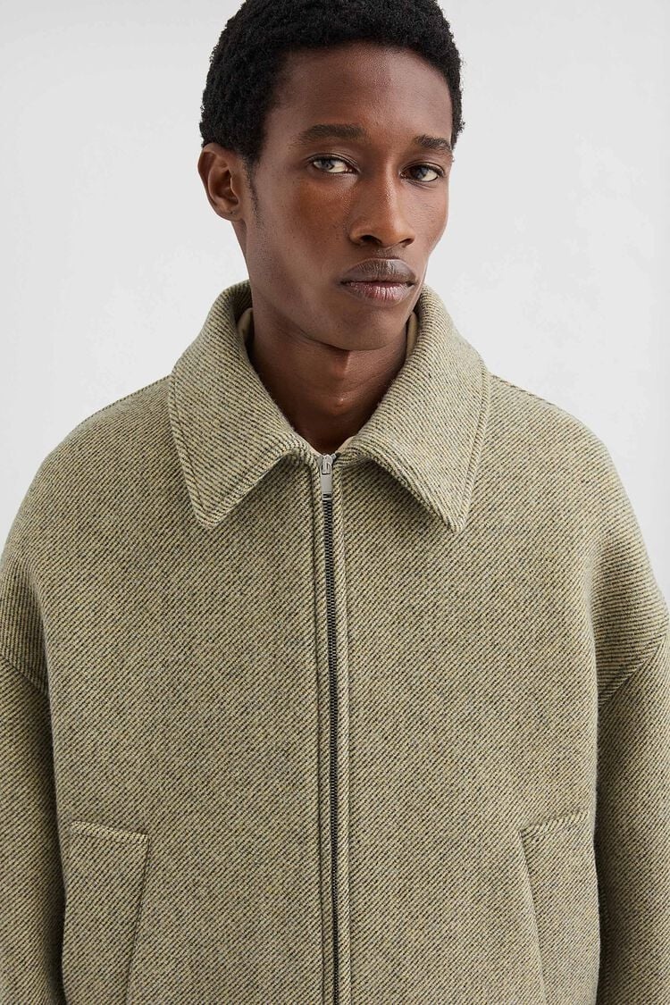 Wool Gabardine Padded Blouson - 3