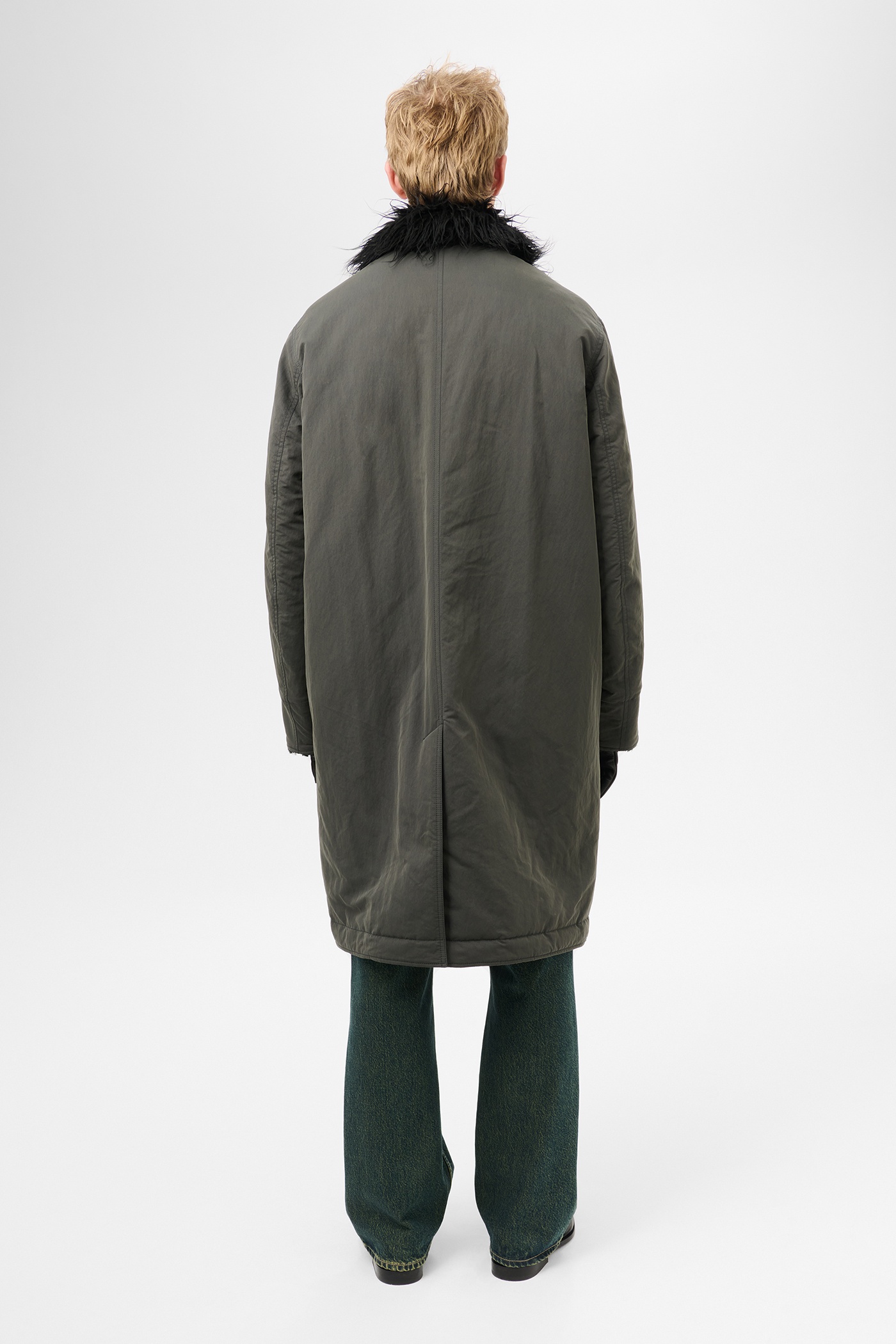 Polar Coat Vapor Charcoal Peached Nylon - 7