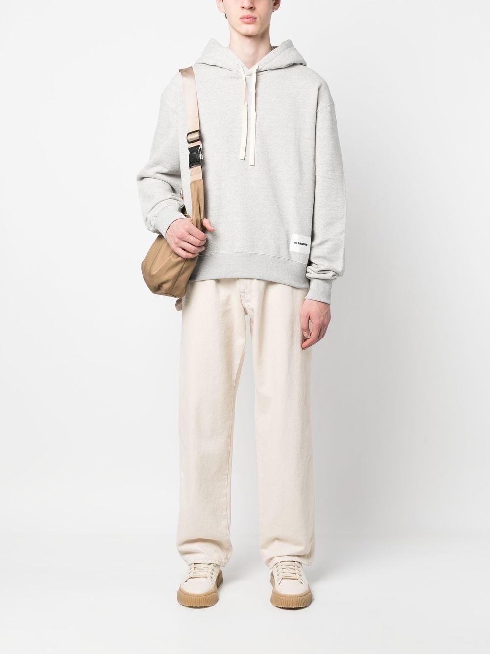 cotton drawstring hoodie - 2