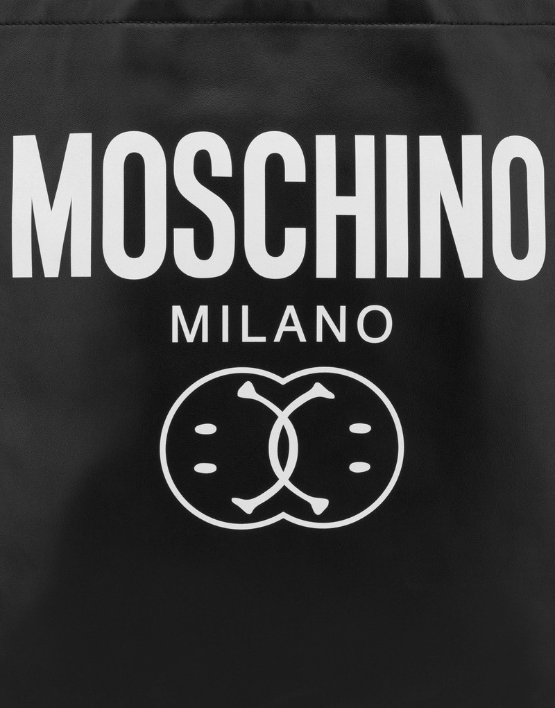 DOUBLE SMILEY® LOGO NAPPA SHOPPER 4