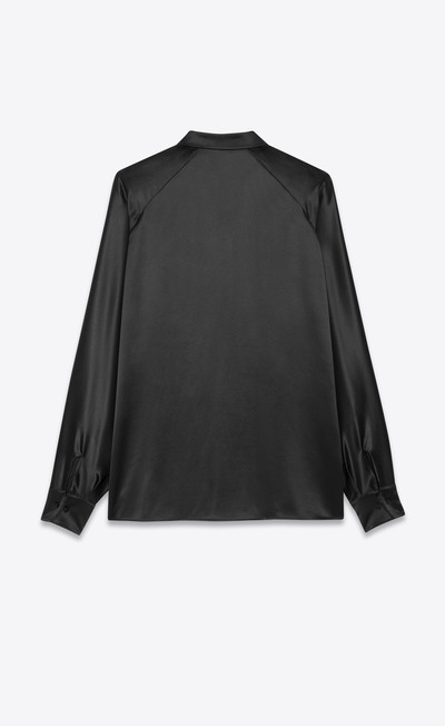 SAINT LAURENT blouse in washed silk satin outlook