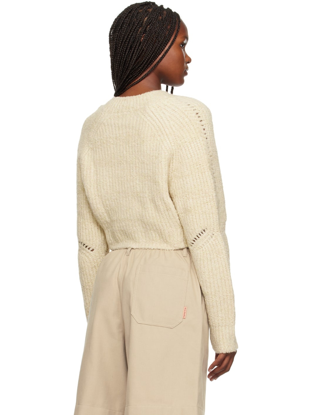 Beige Button Cardigan - 3