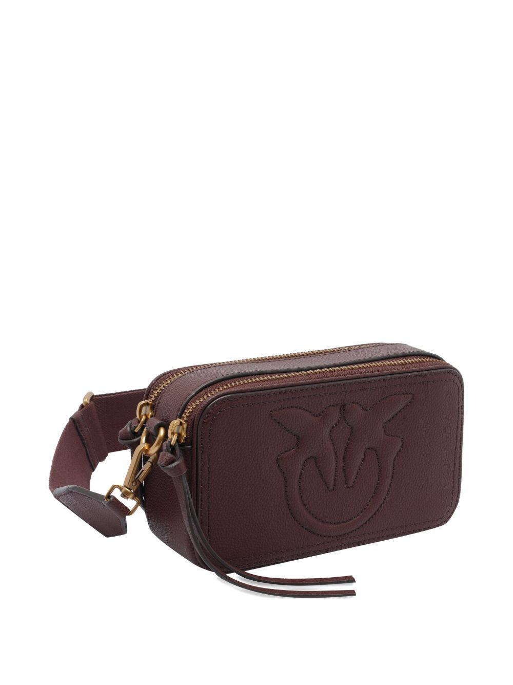 embossed-logo zip-top mini bag - 2