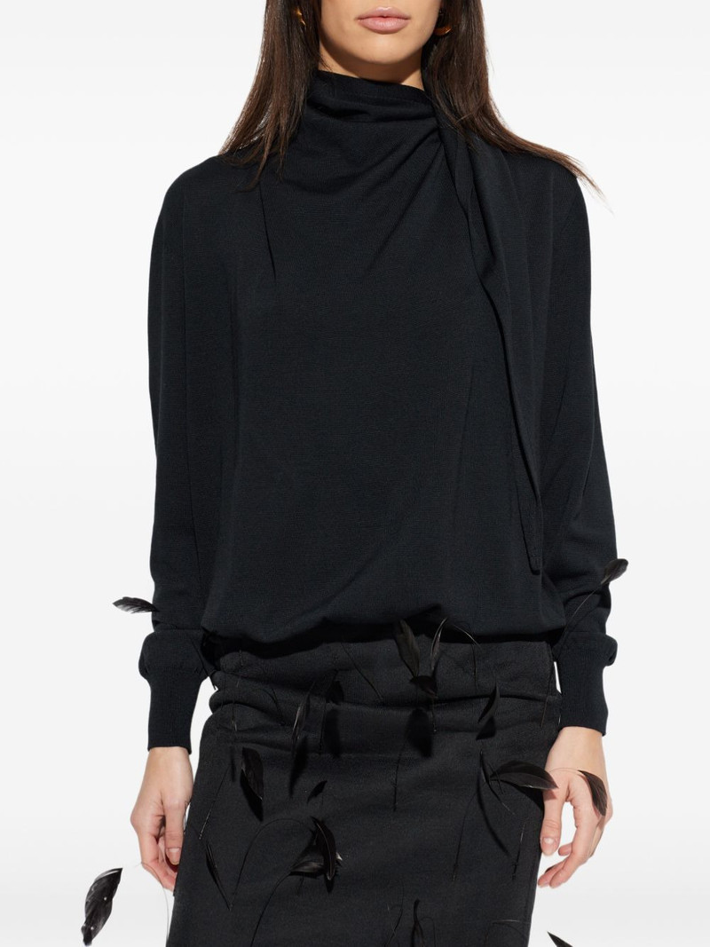 roll-neck draped sweater 3