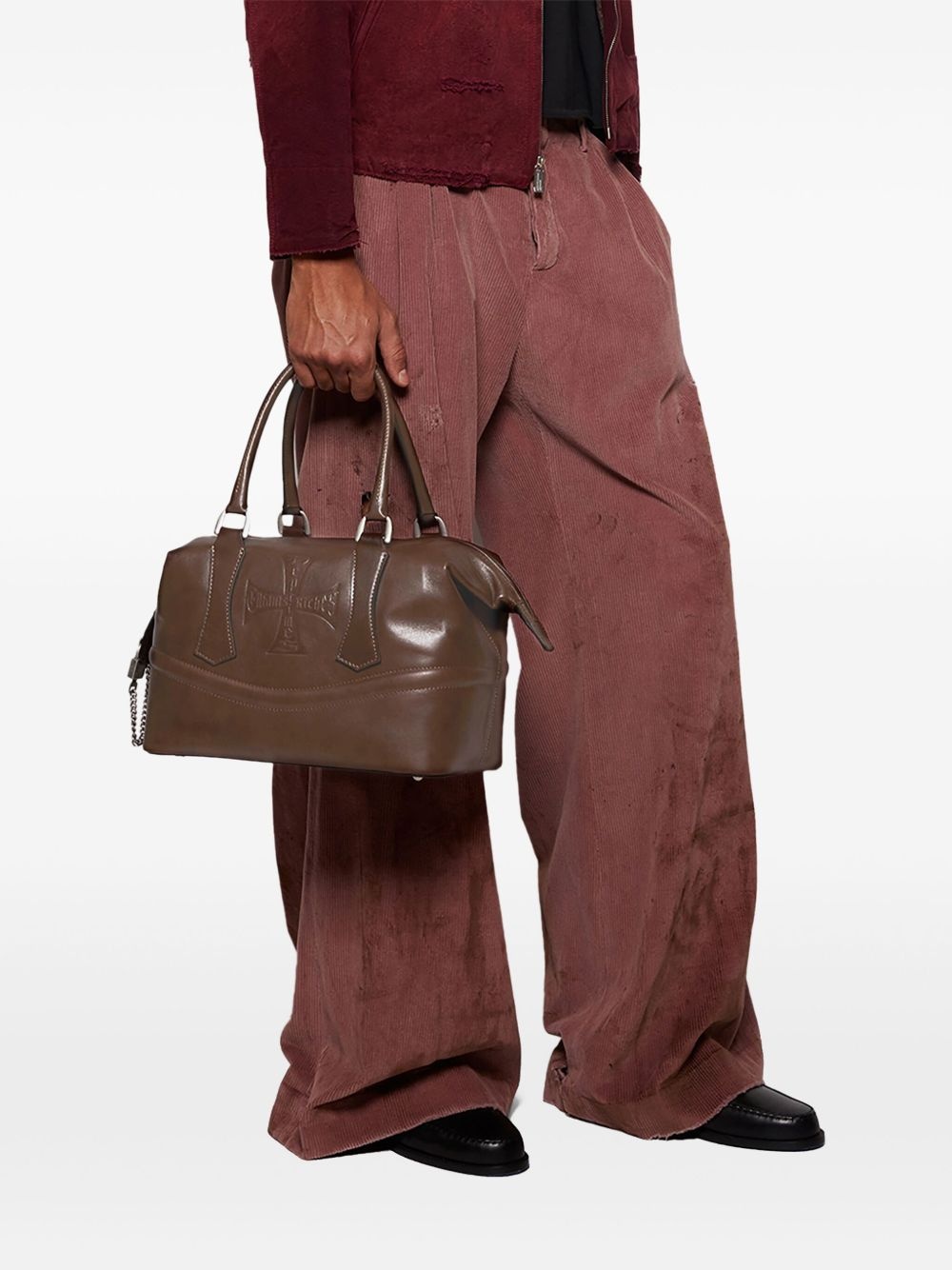 logo-debossed holdall - 3