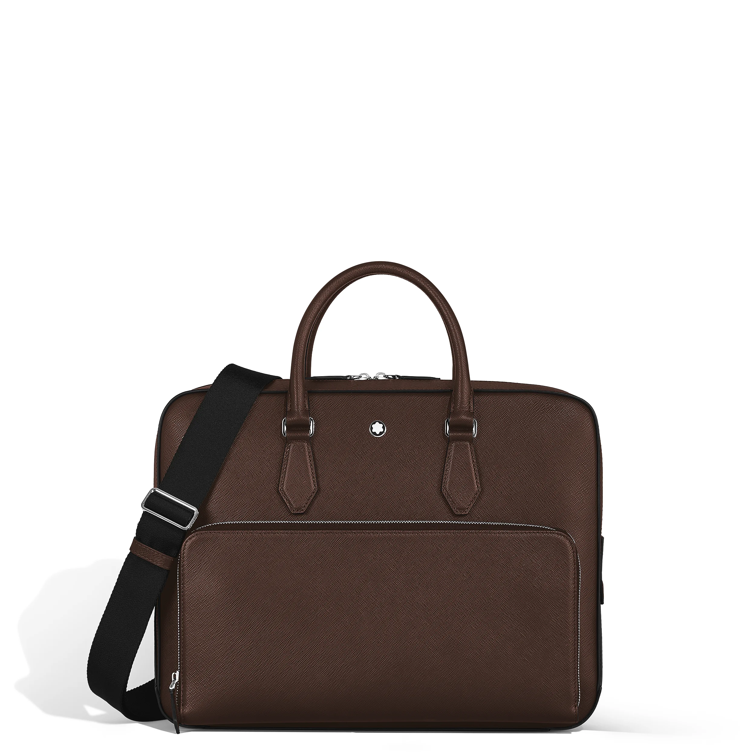 MEDIUM BRIEFCASE WITH POCKET IN SARTORIAL LEATHER - 1