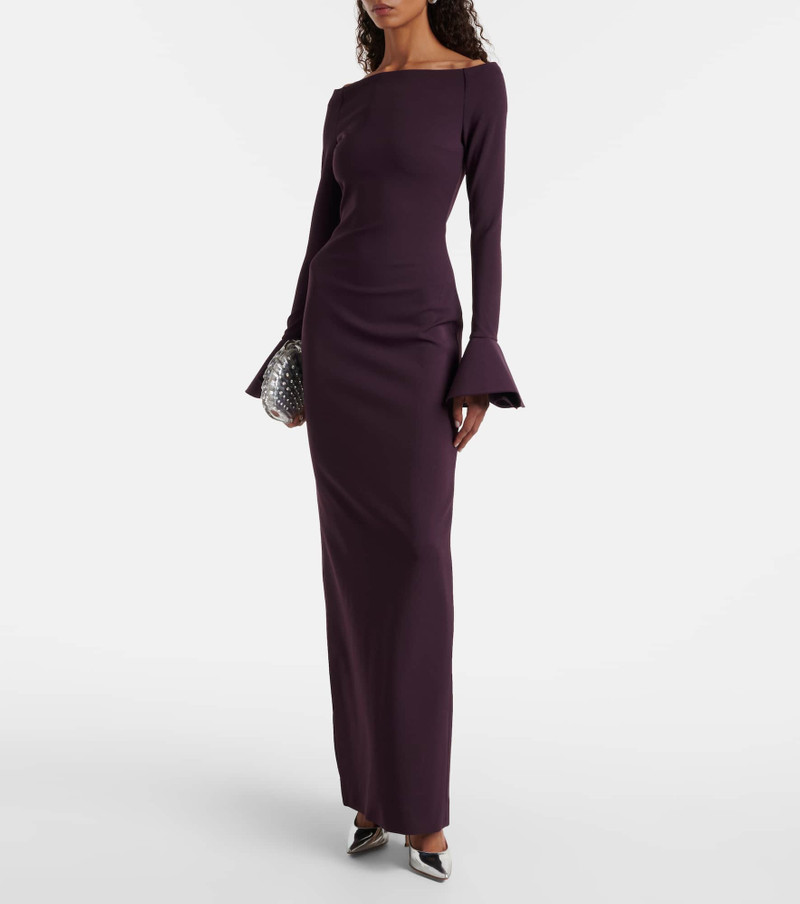 SOLACE LONDON Anica off-shoulder gown outlook